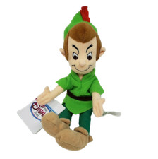 DISNEY PETER PAN STUFFED ANIMAL PLUSH TOY MINI BEAN BAG DOLL 8" NEW W TAG