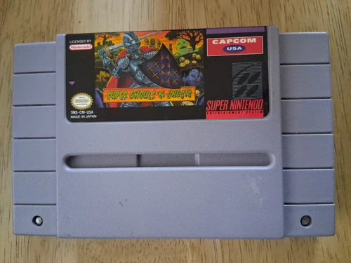 Super Ghouls 'N Ghosts SNES Cartridge Tested
