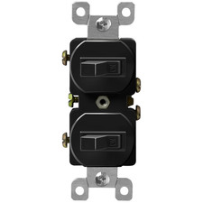 Duplex Double Toggle Light Switch, Residentia...