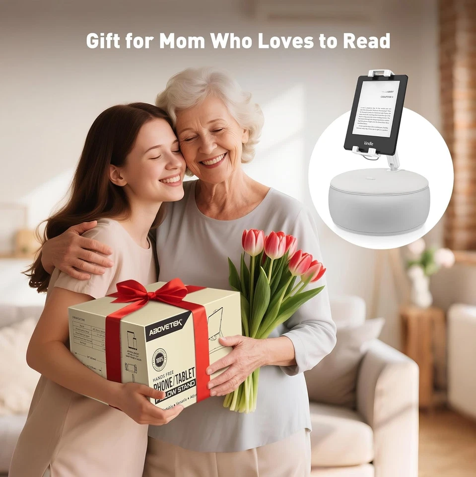 Ergonomic Tablet Pillow Stand with 360° Swivel - Perfect for Moms & Dads - Image 4 of 4