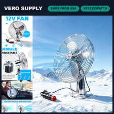 12v Heavy Duty Car Fan - Chrome Dash Fan 2-speed Adjustable Angle For Truck R 12v Heavy Duty Car Fan - Chrome Dash Fan 2-speed Adjustable Angle For Truck R