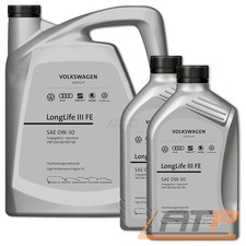7 L VW ORIGINAL AUDI SKODA &Ouml;L LONGLIFE III 3 0W-30 MOTOR&Ouml;L NACHFOLGER 5W-30