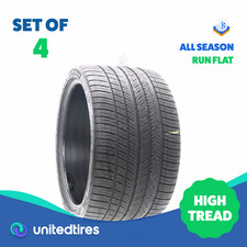 Set Of 4 Used 33525zr20 Michelin Pilot Sport All Season 4 Zp 99y - 8-8.532 Set Of 4 Used 33525zr20 Michelin Pilot Sport All Season 4 Zp 99y - 8-8.532
