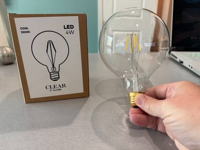 G40 5'' Globe LED Clear Bulb - Lot of 19