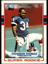 Thurman Thomas 1989 Topps Rookie Card 45