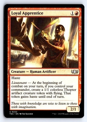 Loyal Apprentice 222 Commander: Tarkir: Dragonstorm Magic: The Gathering NM