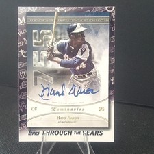 2021 Topps Hank Aaron #TTY-15 Through the Years Facsimile Reprints /5 Braves MLB