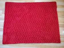 Minky Couture Lush Crimson Red Plush Blanket 46x60 USA Made Double Sided