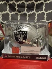 Riddell Raiders Mini Helmet Autographed Silver Edition Bob Golic
