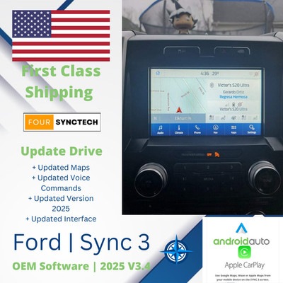 FORD LINCOLN APIM SYNC 3 OEM FACTORY GPS NAV 2025 SOFTWARE UPDATE 3.4 23188 224