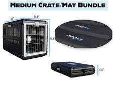 MiraPet Pet Carrier  Crate 26" Med. Collapsible Cat  Dog Crate w/FREE Pad