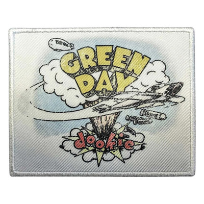 Green Day Patch · Dookie White (9cm x 7cm) Offizielles Band Merch