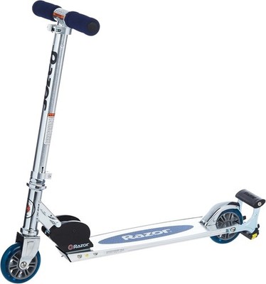 Razor Spark Aluminum Frame Foldable Kick Scooter, Adjustable Handlebars, Blue