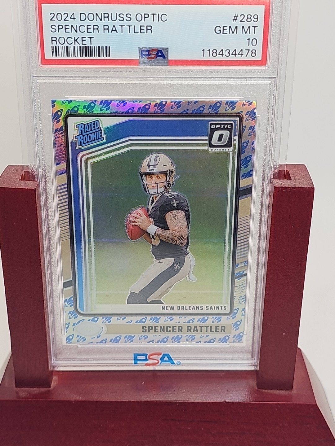 2024 Optic Spencer Rattler Rocket #289 PSA 10