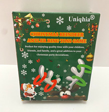 Uniqhia Christmas Reindeer Antler Ring Toss Game, Green Inflatable Party