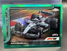 2025 Topps Chrome Kimi Antonelli RC #192/299 Teal Refractor Rookie Card Car 80
