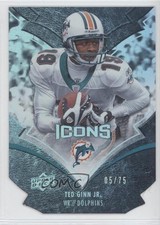 2008 Upper Deck Icons Gold Die-Cut 5/75 Ted Ginn Jr #53 0f6