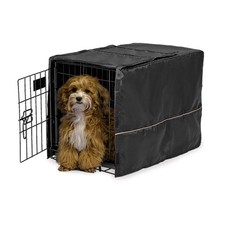 MidWest Homes for Pets XS Black Dog Crate Cover 22-inch Kennel Privacy Washable