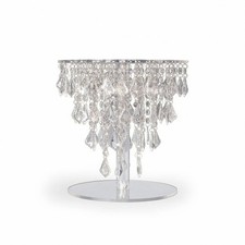 Tortenst&auml;nder mit Fu&szlig; durchsichtig Kuchenplatte zur Etagere modern f&uuml;r Hochzeit