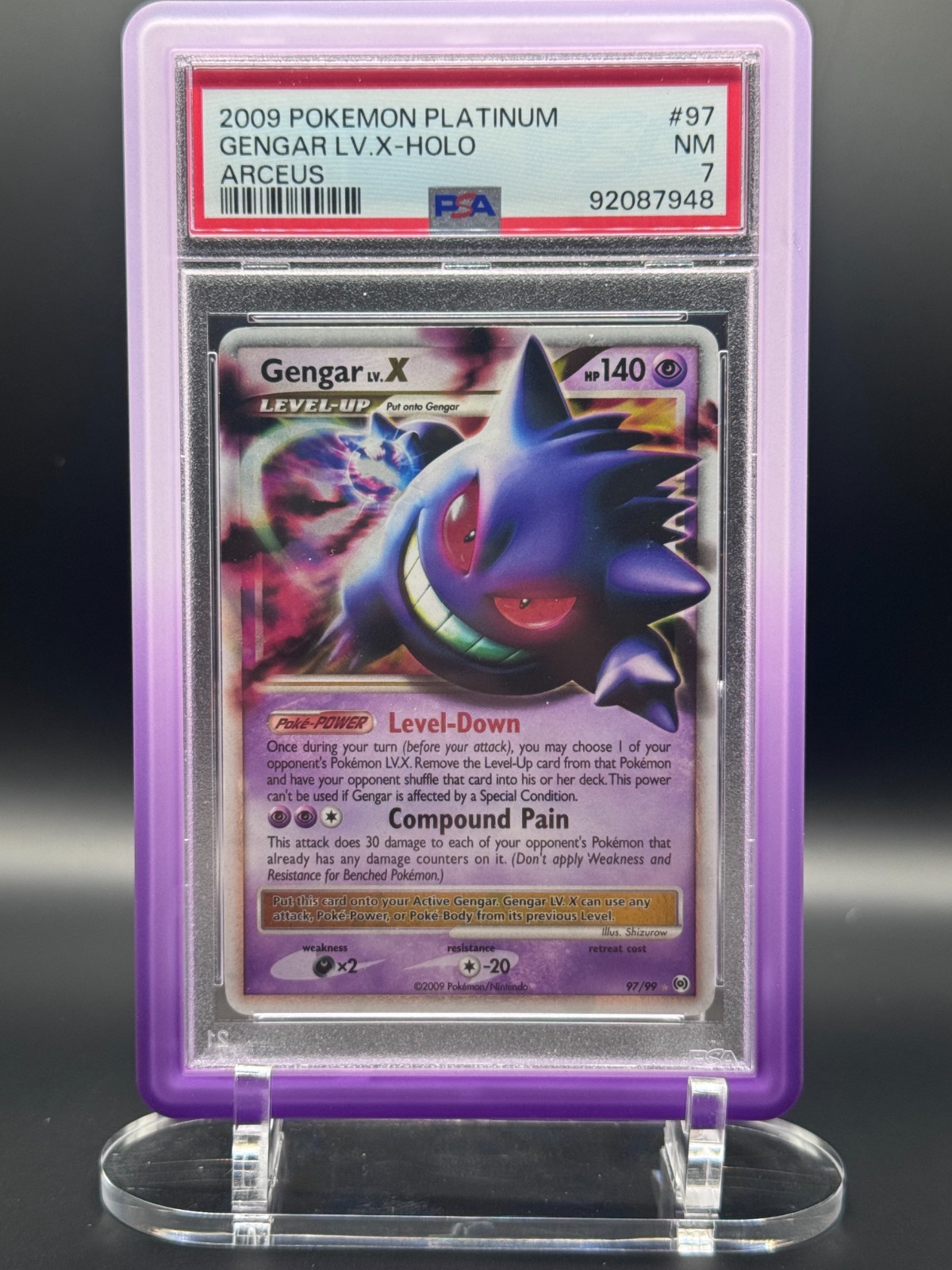 Gengar LV.X 2009 Platinum: Arceus #97/99 Holo Price Guide - Sports Card  Investor