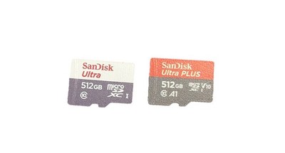 SanDisk Ultra Micro SD 512GB + Ultra Plus Micro SD 512GB SDXC 150MB/s +Adapter