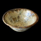 Vtg Studio Art Pottery Bowl Brown Green Blue Drip Glaze 1968 7.5” Stoneware Sign