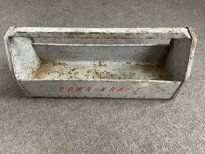 #ad Power Kraft Vintage Tool Tray Rustic Metal $20.00