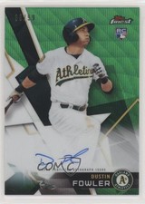 2018 Topps Finest Auto Green Wave Refractor 38/99 Dustin Fowler #FA-DF Auto 6fs