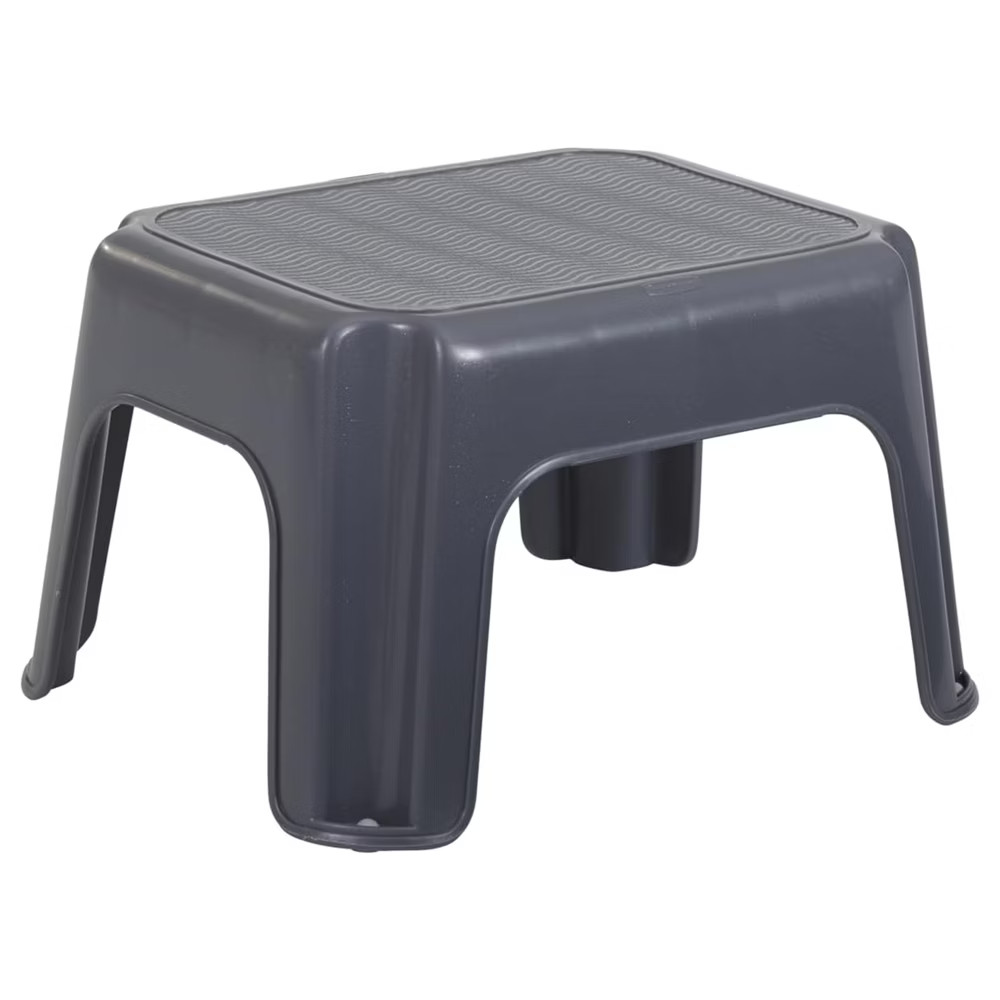 Rubbermaid Durable Plastic Kids Step Stool w 200 Pound Weight Capacity Gray 6790₽