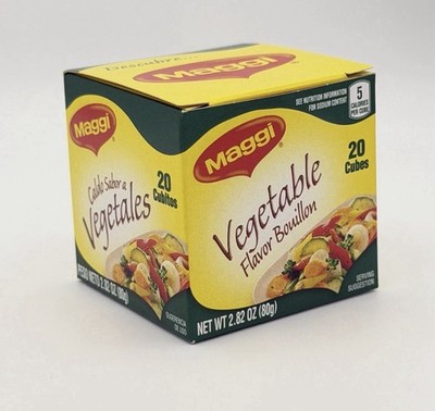 Maggi Vegetable Flavor Bouillon Cubes - 20 Cubes