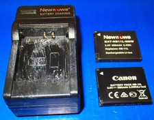 Battery Charger 2 Batteries for a Canon Camera