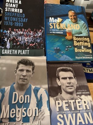 Sheffield Wednesday Book Collection including signed Mel Sterland Hardback Auto