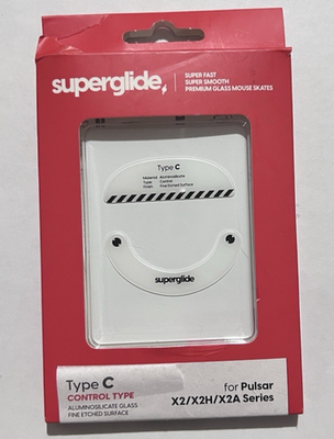 Superglide 2 Glass Mouse Skates WHITE for Pulsar X2,X2H,X2A Series