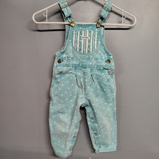 Vintage Cutecumber Kids Denim Overalls 24 Months Blue Made In the USA
