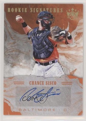 2018 Diamond Kings DK Rookie Signatures Holo Gold 17/25 Chance Sisco Auto RC 0e1
