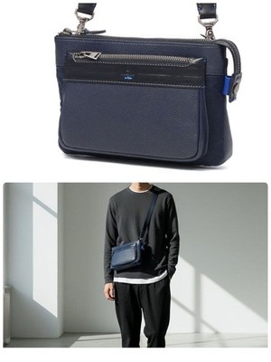 Lanvin Clutch Bag Small  Leather Bag Shoulder Bag 2 way From Japan