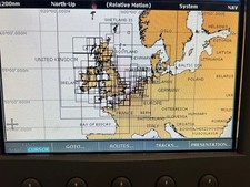 NAVIONICS Charts - UK & IRELAND  -28XG - CF Card -Raymarine - FREE P&P