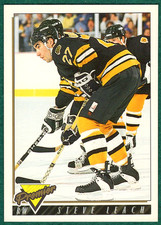 Steve Leach - 1993-94 Topps Premier #507 - Boston Bruins Hockey Card