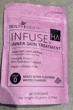 Beauty Society Infuse Inner Skin Treatment Mixed Berry Flavor Water Charger