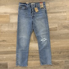 Levi's Premium Women Wedgie Straight Fit High Rise Jeans Blue 31x28