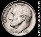 1955 Roosevelt Dime- Silver- Choice Gem Brilliant Uncirculated Luster #J6309