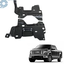 Front Bumper Bracket Mounting Plate 2Pcs Left & Right For 2009-2014 Ford F-150