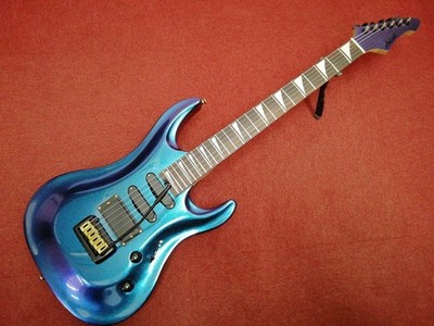 Aria Pro II MAC-CC BLPP Electric Guitar W/Gig Bag Tremolo Arm Wrench Used
