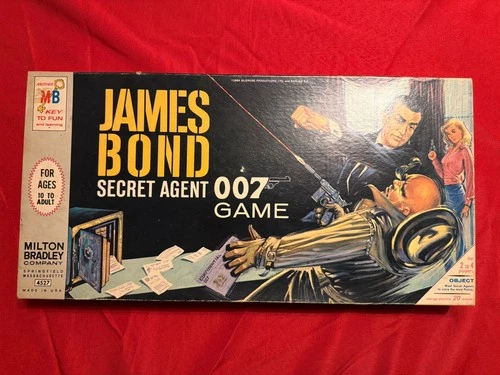 AMAZING James Bond Secret Agent 007 Milton Bradley Vintage Board Game Complete