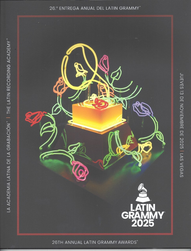 2025 Latin Grammy Awards Official Program MINT Las Vegas MGM Grand Garden Arena