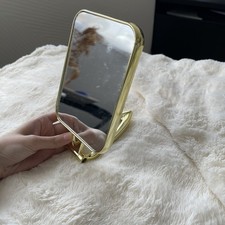 Gold Reisespiegel doppelseitig Top Zustand