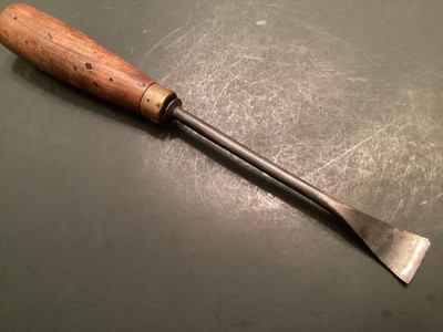 Vintage SJ Addis #21 Carving  Wood Gouge Woodworking Old Tool London Cast Steel