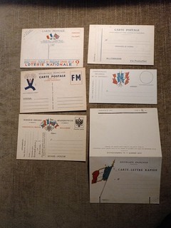 6 Cartes En Franchise Militaire Non Écrites Superbe