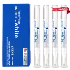 Venus Visage Award-Winning Teeth Whitening Pen – 20+ Uses, Mint (0.07 Fl Oz x4)
