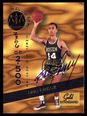 1994 Signature Rookies Gold Standard Hall of Fame /2500 Bob Cousy Auto HOF 4